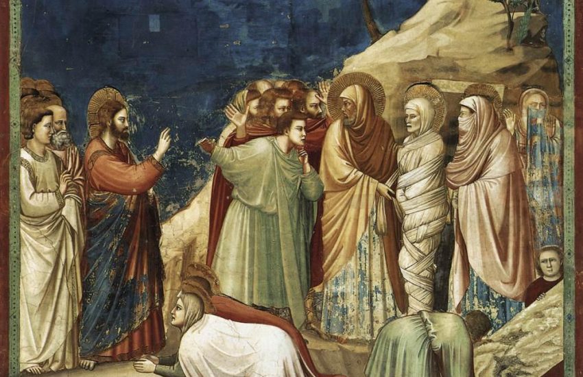 Giotto: la resurrezione di Lazzaro